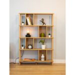 Peka 5 Raflı Modern Dekoratif Kitaplık Klasörlük Mutfak Rafı Kiler Çok Amaçlı Düzenleyici Raf-Safir Meşe - Görsel 3