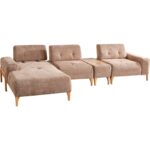 Eymense Dolex Sırt Mekanizmalı Ceviz Kasa Köşeli Piyonlu Koltuk Takımı 3+1+K+P - Görsel 5