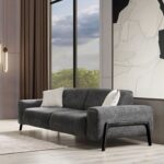 Eymense Dolex Siyah Kasa Modern Sırt Mekanizmalı Koltuk Takımı 3+1 - Görsel 5