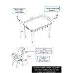 Canisa Concept Arp Serisi, 70X110  Sabit Mutfak Masası - Görsel 2