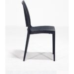 Sandalie Home Rattan 4 Kişilik Bahçe Balkon Masa Takımı - Antrasit - Görsel 4