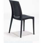 Sandalie Home Rattan 4 Kişilik Bahçe Balkon Masa Takımı - Antrasit - Görsel 5