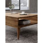 Regisan Orta Sehpa Masa Salon Sehpası Lüx Model 90X50X33 Atlantik Çam - Görsel 2