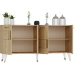 Demonte Dekor 4 Kapaklı Moda Konsol Safirmeşe-Altın