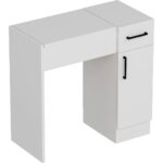 Arnetti İnci Çekmeceli Dolaplı Aynalı Makyaj Masası, Beyaz - İnci - Görsel 4