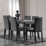 Eymense Zümrüt 6 Sandalyeli Yemek Masa Takımı