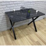 Bambeds Mobilya 60X120 (Tekmasa) Masa Siyah Mermer Desen