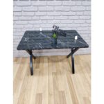 Bambeds Mobilya 60X120 (Tekmasa) Masa Siyah Mermer Desen - Görsel 3