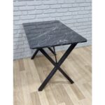 Bambeds Mobilya 60X120 (Tekmasa) Masa Siyah Mermer Desen - Görsel 4