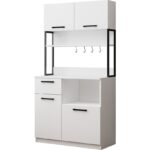 Avm Park Ervin Çok Amaçlı Airfry Dolabı Kahve Köşesi Beyaz - Görsel 4