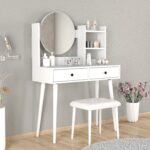 Roewood Efsane Makyaj Masası Beyaz Tabure Takım - Görsel 4