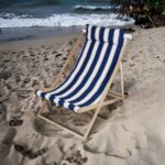 Asudehome Ev Gereçleri Ahşap Katlanır Şezlong Bahçe/balkon/teras/plaj 3 Kademe Ayarlı Balıkçı Tv Koltuğu Şezlong-Mavi