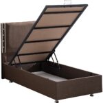 Setay Retro Tek Kişilik İkili Baza Başlık Seti - Kahve - Görsel 3