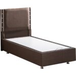 Setay Retro Tek Kişilik İkili Baza Başlık Seti - Kahve - Görsel 4