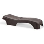 Peronline Brezza Royal Rattan Bahçe Havuz Şezlong Kahverengi 4 Adet - Görsel 5