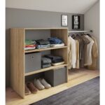 T Designo Alaz Giyinme Dolabı - Çok Amaçlı Dolap - Gardırop 180 cm Açık Giyinme Dolabı