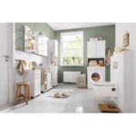 T Designo Kumru  Banyo Dolabı-Çok Amaçlı-Çamaşır Makinesi Dolabı Beyaz - Görsel 3