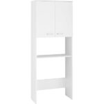 T Designo Kumru  Banyo Dolabı-Çok Amaçlı-Çamaşır Makinesi Dolabı Beyaz - Görsel 4