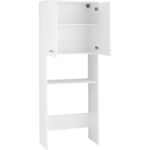 T Designo Kumru  Banyo Dolabı-Çok Amaçlı-Çamaşır Makinesi Dolabı Beyaz - Görsel 5