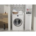 T Designo Ulya Banyo Dolabı-Çok Amaçlı-Çamaşır Makinesi Dolabı-Beyaz - Görsel 2