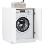 T Designo Serpin Banyo Dolabı-Çok Amaçlı-Çamaşır Makinesi Dolabı-Beyaz