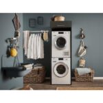 T Designo Hane Banyo Dolabı-Çok Amaçlı-Çamaşır Makinesi Dolabı Beyaz