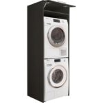 T Designo Hane Banyo Dolabı-Çok Amaçlı-Çamaşır Makinesi Dolabı Beyaz - Görsel 2