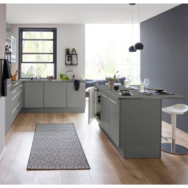 T Designo Stella Mutfak Adası Alt Modül 180 cm Beyaz Tezgah Dahil