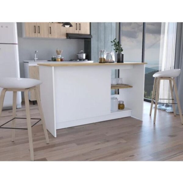 T Designo Bengi Mutfak Adası - ANTRASIT-150 Cm-Oturma Alanlı-Masa