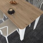 Rani JC114 Mutfak Masa Sandalye Takımı Sepet Ceviz - Beyaz - Görsel 4