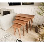 Bahçe Kadın Girişimci Kooperatifi Bahçe  Kadın Girişimci Kooperatifi Kadın Girişimci ve Üretim Kooperatifi Ahşap 4'lü Zigon Sehpa - Görsel 3