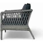 Monalin Home Garden I Loft 5'Li Oturma Takımı (Gri) I Rattan El Örgüsü Bahçe Mobilyası - Görsel 5