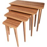 Bahçe Kadın Girişimci Kooperatifi Bahçe  Kadın Girişimci Kooperatifi Kadın Girişimci ve Üretim Kooperatifi Ahşap 4'lü Zigon Sehpa - Görsel 5