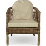 Monalin Home Garden Miami 5 Kişilik(3-1-1-Masa) Rattan Örgü Bahçe & Balkon & Teras Oturma Grubu Minderli & Camlı & Masalı Takım - Görsel 6