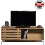 Pasific Home Lulu Metal Ayaklı Sürgülü Tv Ünitesi, 100 Cm, Meşe - Görsel 4