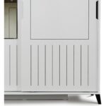 Pasific Home Huga Sürgülü 2 Kapaklı Aynalı Gardırop, Beyaz, 150 cm - Görsel 3