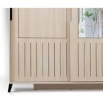 Pasific Home Huga Sürgülü 2 Kapaklı Aynalı Gardırop, Meşe, 120 cm - Görsel 2