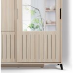 Pasific Home Huga Sürgülü 2 Kapaklı Aynalı Gardırop, Meşe, 180 cm - Görsel 2