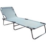 Ecm Proger -Sırt ayarlı katlanabilir kademeli şezlong - Gri - Görsel 2