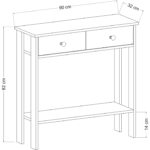 Luvia Mobilya Çift Çekmeceli Beyaz Dresuar - Görsel 4