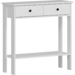 Luvia Mobilya Çift Çekmeceli Beyaz Dresuar - Görsel 5