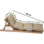 Rual Pofuduk Katlanabilir Şezlong Minderi 60X180X12CM Su Itici , Uv Güneş Dayanımı ,dış Mekan - Görsel 2