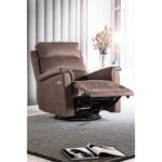 Niron Tesla TV Koltuğu Elektrikli Multi Fonksiyonel Baba Koltuğu Sallanan Dönen ve Yatan Koltuk Özel Nubuk Kumaş - Görsel 2