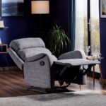 Niron Comfort TV Koltuğu Fonksiyonel Baba Koltuğu Gri Keten Kumaş Yatan Tekli Berjer Koltuk - Görsel 3