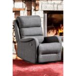 Niron Comfort TV Koltuğu Fonksiyonel Baba Koltuğu Gri Keten Kumaş Yatan Tekli Berjer Koltuk