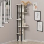 Lagomood Feza Köşe Kitaplık Beyaz - Görsel 2