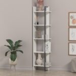 Lagomood Simge Köşe Kitaplık Beyaz