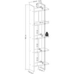 Lagomood Simge Köşe Kitaplık Beyaz - Görsel 5