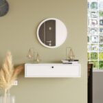 L'occi Concept Cosmia Aynalı 80 cm Kapaklı Duvara Monte Dresuar Beyaz Cs2-W - Görsel 2