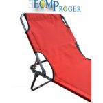 Ecm Proger Katlanır Kademeli Şezlong 2 'li Paket Kırmızı - Görsel 3